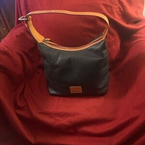 Elegant Black and Tan Women's Satchel